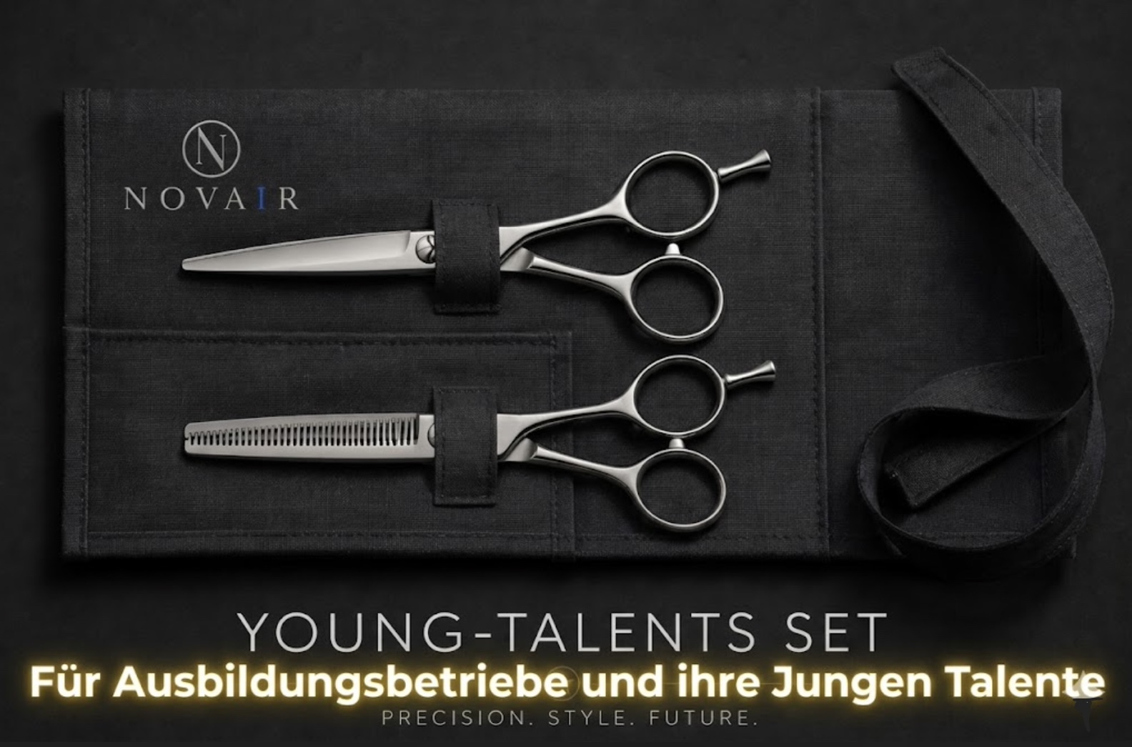 NOVAIR Young Talents 2er-Set — Straight & Effilierschere
